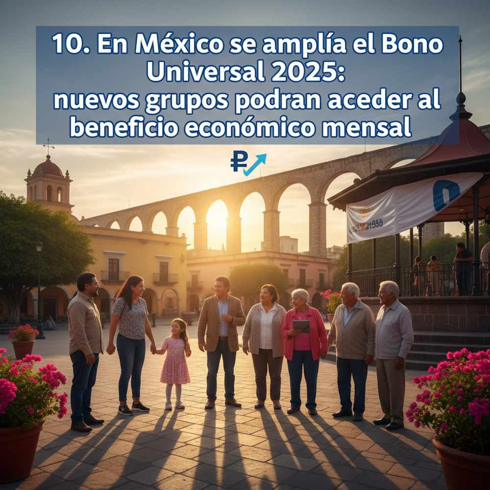 10. En México se amplía el Bono Universal 2025: nuevos grupos podrán acceder al beneficio económico mensual
