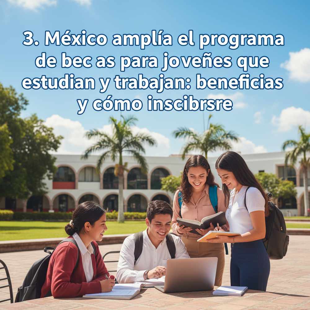 3. México amplía el programa de becas para jóvenes que estudian y trabajan: beneficios y cómo inscribirse