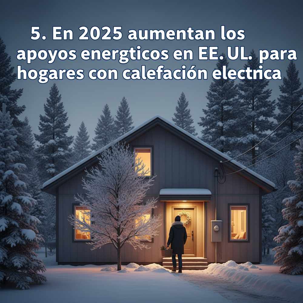 5. En 2025 aumentan los apoyos energéticos en EE. UU. para hogares con calefacción eléctrica