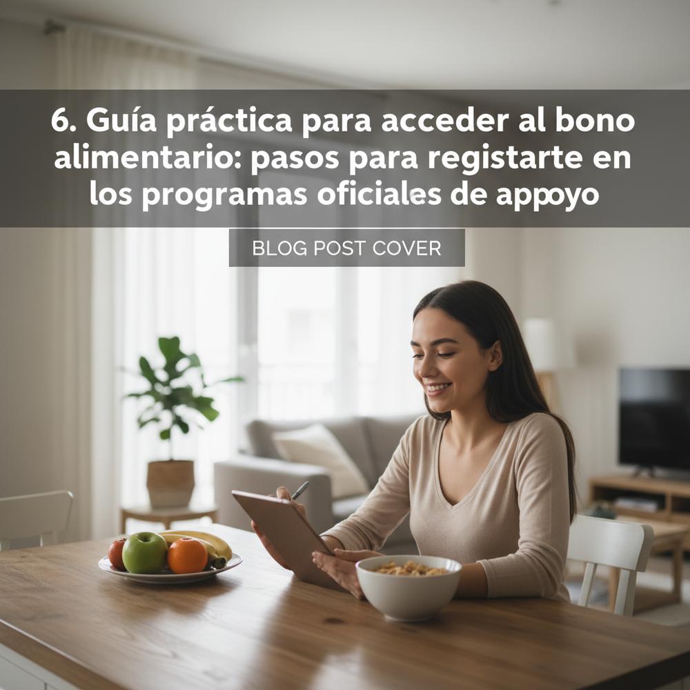 6. Guía práctica para acceder al bono alimentario: pasos para registrarte en los programas oficiales de apoyo