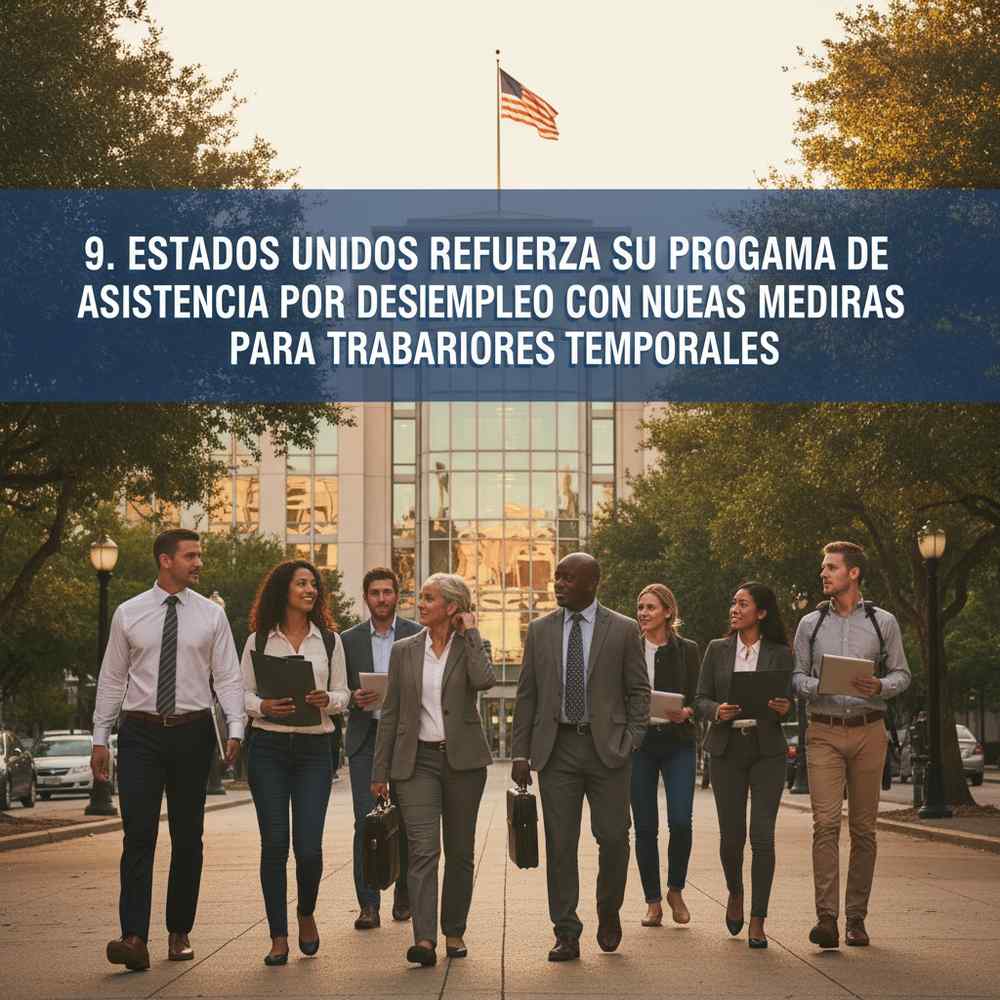 9. Estados Unidos refuerza su programa de asistencia por desempleo con nuevas medidas para trabajadores temporales